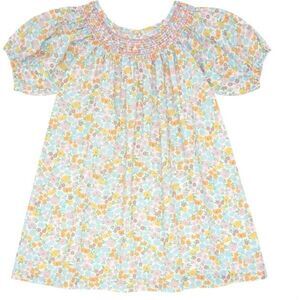 Minnow Girls 2T Hawaiian Floral Sleeve Smocked Dress